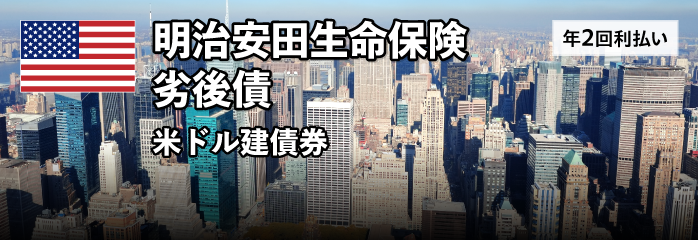 明治安田生命保険 劣後債 米ドル建債券［年2回利払い］