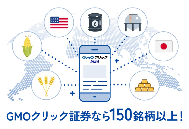 GMOクリック証券なら150銘柄以上!